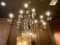 BRASS HANGING CHANDELIER (APPROX 48