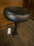 *EACH*BLACK LEATHER STUD-IN BAR STOOLS