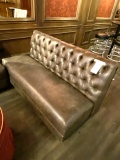 BROWN VINYL TUFTED BACK 60