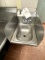 S/S WALL HAND SINK W/SPLASH GUARDS