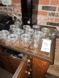 *LOT*GLASS MASON JARS W/(11)LIDS