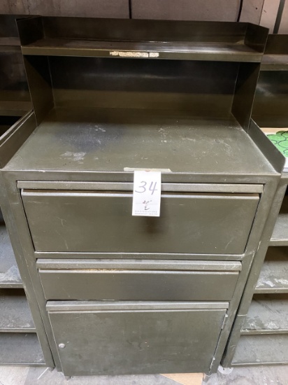 *EACH*METAL HEAVY-DUTY 3-DOOR 28" PATIO STORAGE CABINETS