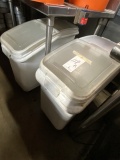 *EACH*WHITE PLASTIC INGREDIENT BINS