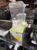 *LOT*PLEXIGLASS BEVERAGE DISPENSERS (1-COMPLETE/2-W/MISSING BASES)