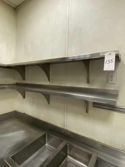 *EACH*S/S 72"X12" WALL SHELVES