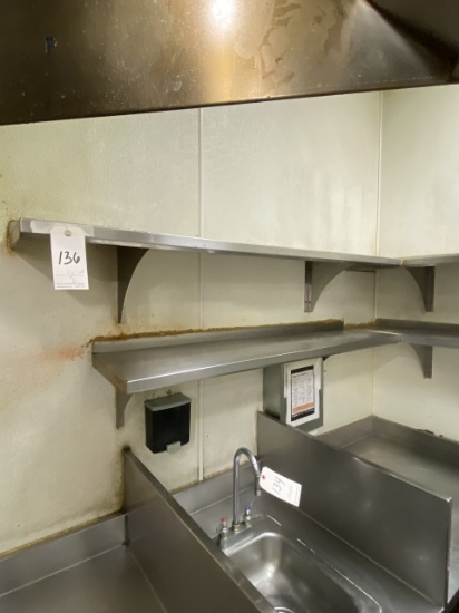 *EACH*S/S 60"X12"/52"X12" WALL SHELVES