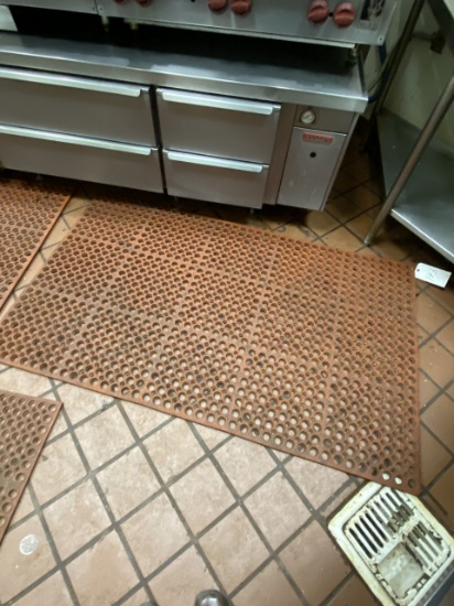 *EACH*RED RUBBER 36"X60" FLOOR MATS