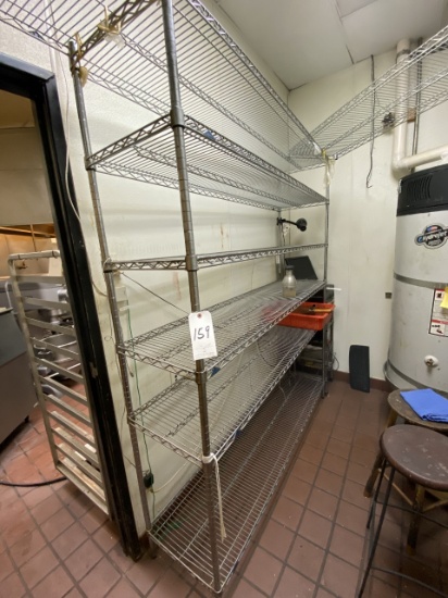 *EACH*METRO WIRE 72"X18" RACKS W/5&6 SHELVES EACH