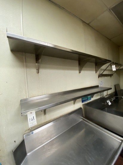 *EACH*S/S 72"X12"/68"X14" WALL SHELVES