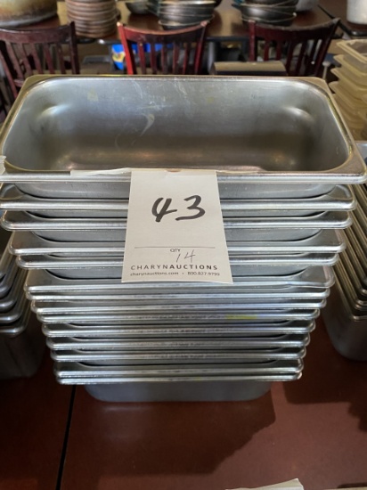 *EACH*S/S 1/3-SIZE 4" HOTEL PANS