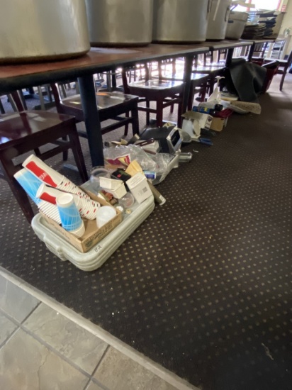 *LOT*ASST KITCHENWARES (UNDER TABLES)
