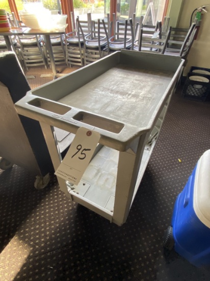 GRAY PLASTIC BUS CART