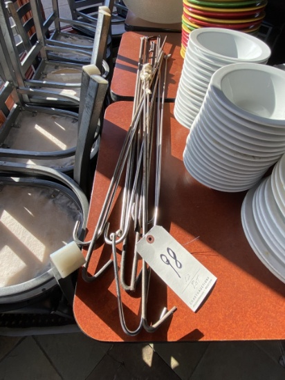 *LOT*(12)LARGE METAL SKEWERS