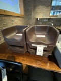 *EACH*BROWN PLASTIC BOOSTER SEATS