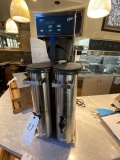 CURTIS S/S TWIN COFFEE BREWER W/(2)S/S SATELLITES