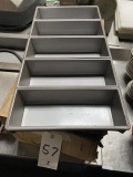 *EACH*NEW COATED METAL 5-STRAP LOAF PANS
