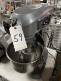 HOBART 20QT MIXER W/BOWL & WHIP MOD. HL-200 (MISSING KNOBS)