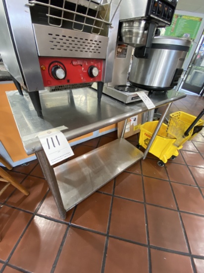 ALL S/S 48"X24" WORKTABLE W/UNDERSHELF