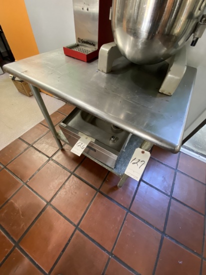 S/S 36"X30" WORKTABLE W/UNDERSHELF