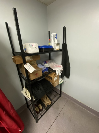 BLACK 36"X18" WIRE RACK W/(4)SHELVES