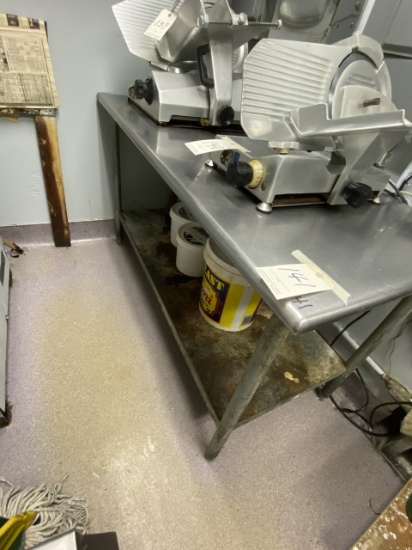 S/S 60"X30" WORKTABLE W/UNDERSHELF