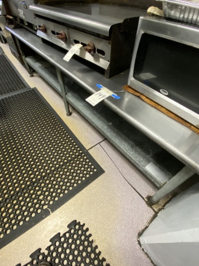 S/S 95" EQUIPMENT STAND W/UNDERSHELF