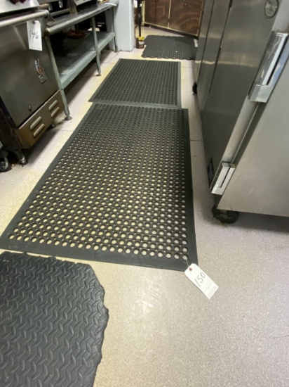*LOT*(4)BLACK RUBBER ASST FLOOR MATS
