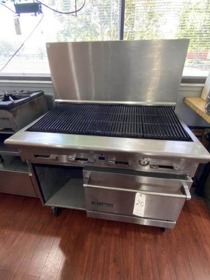 AMERICAN RANGE S/S 48" RADIANT CHARBROILER W/OVEN & CASTERS