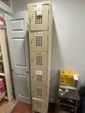 BEIGE METAL EMPLOYEE LOCKER BANK W/(6)12