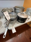 *LOT*(6)ASST POTS & SAUCE PANS