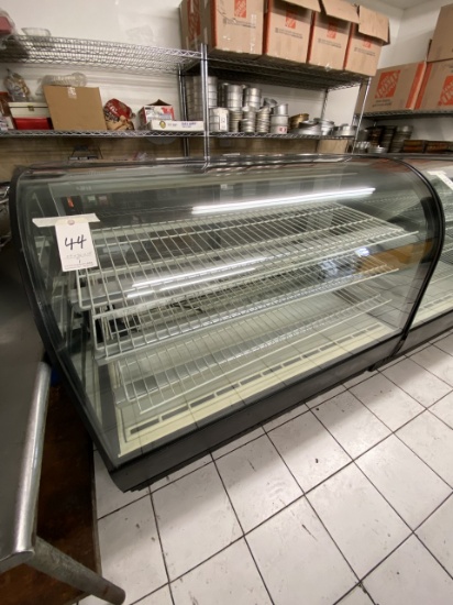 TRUE CURVED GLASS 59"X36"X48" REFRIGERATED BAKERY CASE