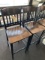 *EACH*METAL HEAVY-DUTY BAR STOOLS W/WOOD SEAT