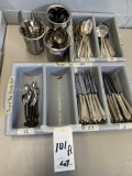 *LOT*(128PCS)ASST SILVER UTENSILS