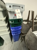 *LOT*RUBBERMAID GRAY/BLUE/GREEN TRASH BINS