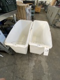 *EACH*WHITE PLASTIC INGREDIENT BINS (W/O LIDS)