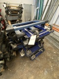 *EACH*BLUE & BLACK PLASTIC 4-WHEEL DOLLIES