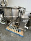 GROEN S/S 60-GALLON TILTING STEAM-JACKETED KETTLE MOD. DH/60 (MISSING PARTS)