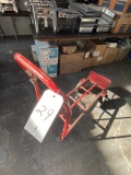 RED METAL HAND TRUCK/4-WHEEL DOLLIE