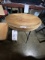 *EACH*WOOD SADDLE SEAT STOOLS W/METAL LEGS