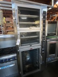 PIPER S/S ELECTRIC 2-COMPARTMENT OVEN W/PROOFER BELOW & CASTERS 3PH 120/208V MOD. OP-5-JJ-0