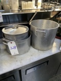 *EACH*ASST ALUMINUM STOCK POTS W/(1)LID