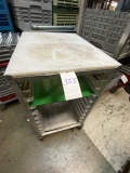 ALUMINUM HALF-SIZE BAKERS RACK W/POLYBOARD TOP