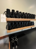 *EACH*LARGE GLOSS BLACK HANDLE MUGS