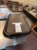 *LOT*(22)BROWN PLASTIC CAFETERIA TRAYS