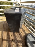 *EACH*BLACK PENTAGONAL-SHAPED MOLDED PLASTIC TRASH RECEPTACLES