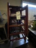 *LOT*(2)WOOD HIGH-CHAIRS