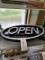 PLASTIC LIGHTED 'OPEN' SIGN