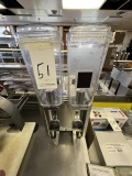 CRATHCO S/S 2-TANK BEVERAGE DISPENSER MOD. CS-2E/1D-16 (MISSING DRIP TRAY)