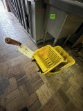 YELLOW PLASTIC MOP BUCKET & WRINGER