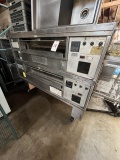 MIDDLEBY MARSHALL S/S 2-DECK CONVEYOR PIZZA OVEN W/CASTERS MOD. PS570S